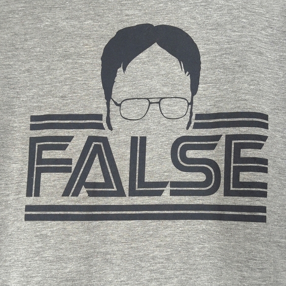 THE Office Dwight "False" T-shirt L - Picture 2 of 3